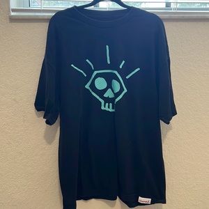 DIAMOND SUPPLY CO black skull graphic t-shirt XXL